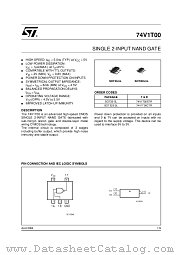 74V1T00 datasheet pdf ST Microelectronics