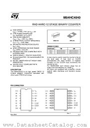 M54HC4040K datasheet pdf ST Microelectronics