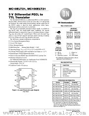 MC100ELT21 datasheet pdf ON Semiconductor