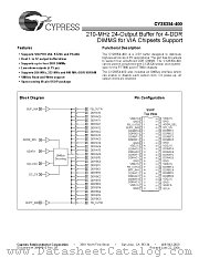 CY28354OC-400 datasheet pdf Cypress
