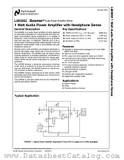 LM4892M datasheet pdf National Semiconductor