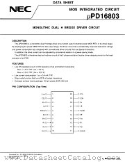 UPD16803GR datasheet pdf NEC