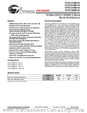 CY7C1320BV18-167BZXC datasheet pdf Cypress