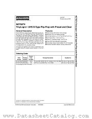 NC7SZ74K8X datasheet pdf Fairchild Semiconductor