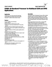 CX805-30 datasheet pdf Skyworks Solutions