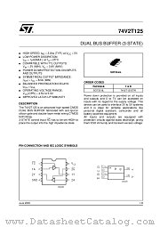 74V2T125 datasheet pdf ST Microelectronics