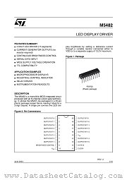 M5482 datasheet pdf ST Microelectronics
