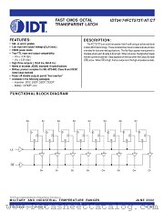 IDT74FCT573ATPG8 datasheet pdf IDT