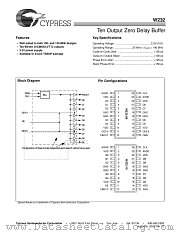 W232-09X datasheet pdf Cypress