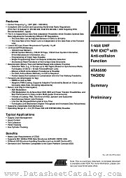 ATA5590 datasheet pdf Atmel