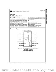 DS7820J/883 datasheet pdf National Semiconductor