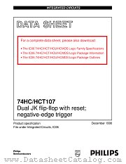 74HCT107D datasheet pdf Philips