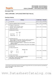 HY27UA081G1M datasheet pdf Hynix Semiconductor