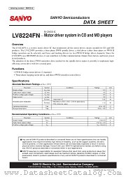 LV8224FN datasheet pdf SANYO