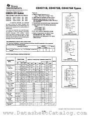 CD4072BPWR datasheet pdf Texas Instruments