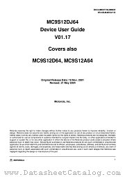 MC9S12D32 datasheet pdf Freescale (Motorola)
