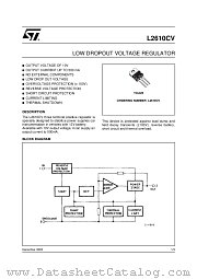 L2610CV-1 datasheet pdf ST Microelectronics