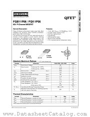 FQI11P06TU datasheet pdf Fairchild Semiconductor