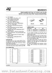 M54HC574K datasheet pdf ST Microelectronics