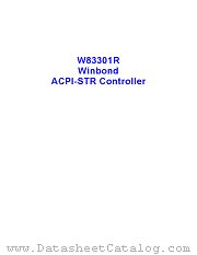 W83301R datasheet pdf Winbond Electronics