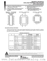 SN74ABT574ARGYR datasheet pdf Texas Instruments