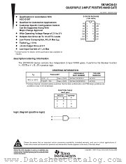 SN74HC00NS datasheet pdf Texas Instruments