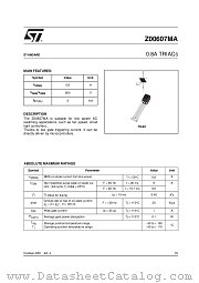 Z00607 datasheet pdf ST Microelectronics