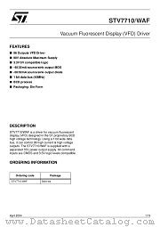 STV7710 datasheet pdf ST Microelectronics