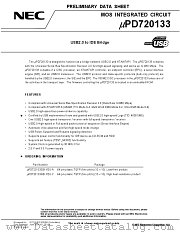 UPD720133 datasheet pdf NEC