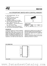M22100 datasheet pdf ST Microelectronics