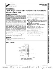 DS90C365A datasheet pdf National Semiconductor