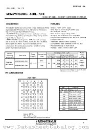 M5M5V416CWG-55HI datasheet pdf Renesas