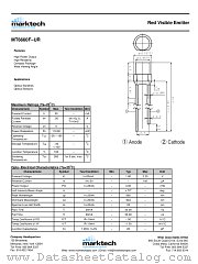 MT6660F-UR datasheet pdf Marktech Optoelectronics