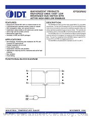 QS3R862Q8 datasheet pdf IDT