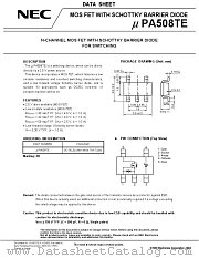 UPA508TE-T2 datasheet pdf NEC