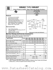 GBU605 datasheet pdf Taiwan Semiconductor