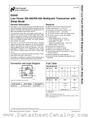 DS481TM datasheet pdf National Semiconductor