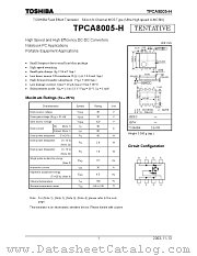 TPCA8005-H datasheet pdf TOSHIBA