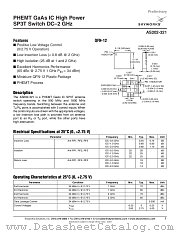 AS202-321 datasheet pdf Skyworks Solutions