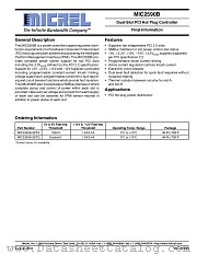 MIC2590B datasheet pdf Micrel Semiconductor