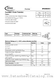 SPD06N80C3 datasheet pdf Infineon