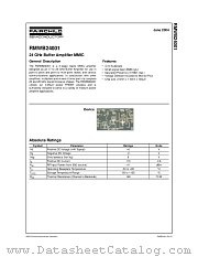 RMWB24001 datasheet pdf Fairchild Semiconductor