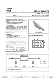 EMIF02-MIC02 datasheet pdf ST Microelectronics