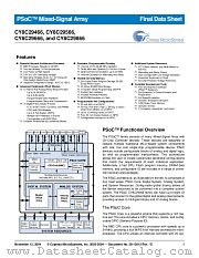 CY8C29466-24PVXI datasheet pdf Cypress