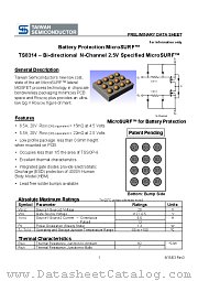 TS8314 datasheet pdf Taiwan Semiconductor
