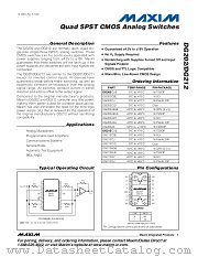 MAX332 datasheet pdf MAXIM - Dallas Semiconductor
