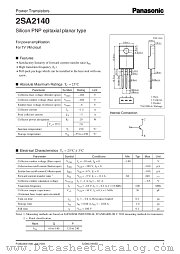 2SA2140 datasheet pdf Panasonic