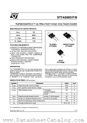 STTA506B-TR datasheet pdf ST Microelectronics