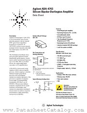 ADA-4743 datasheet pdf Agilent (Hewlett-Packard)