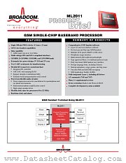 ML2011 datasheet pdf Broadcom